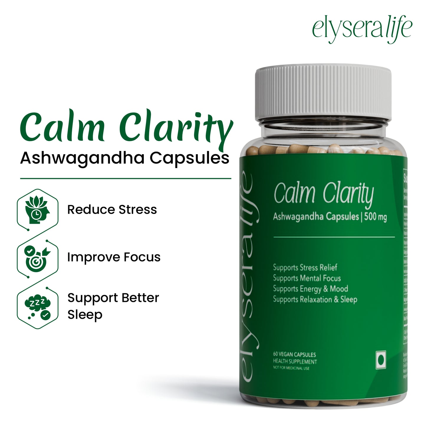 Calm Clarity Ashwagandha 60 Capsules