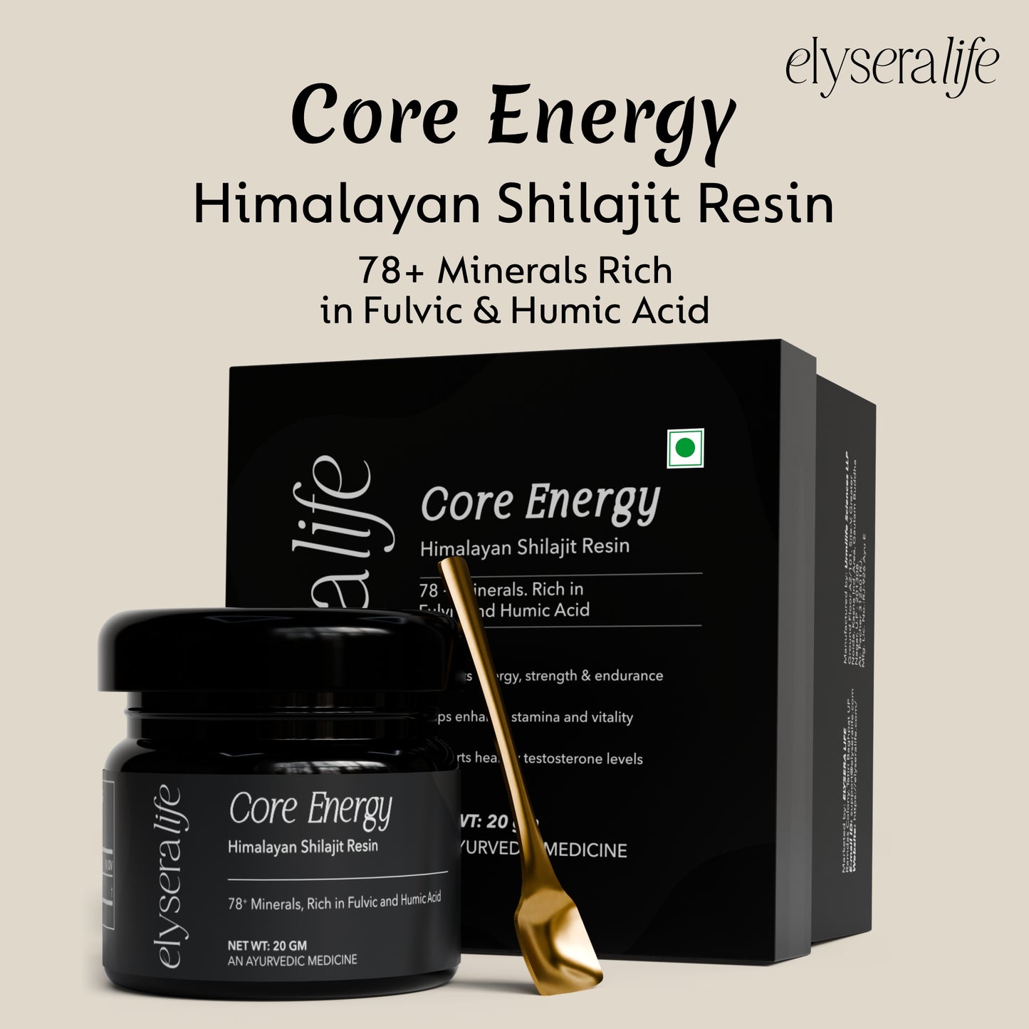 Core Energy Himalayan Shilajit Resin 20gm