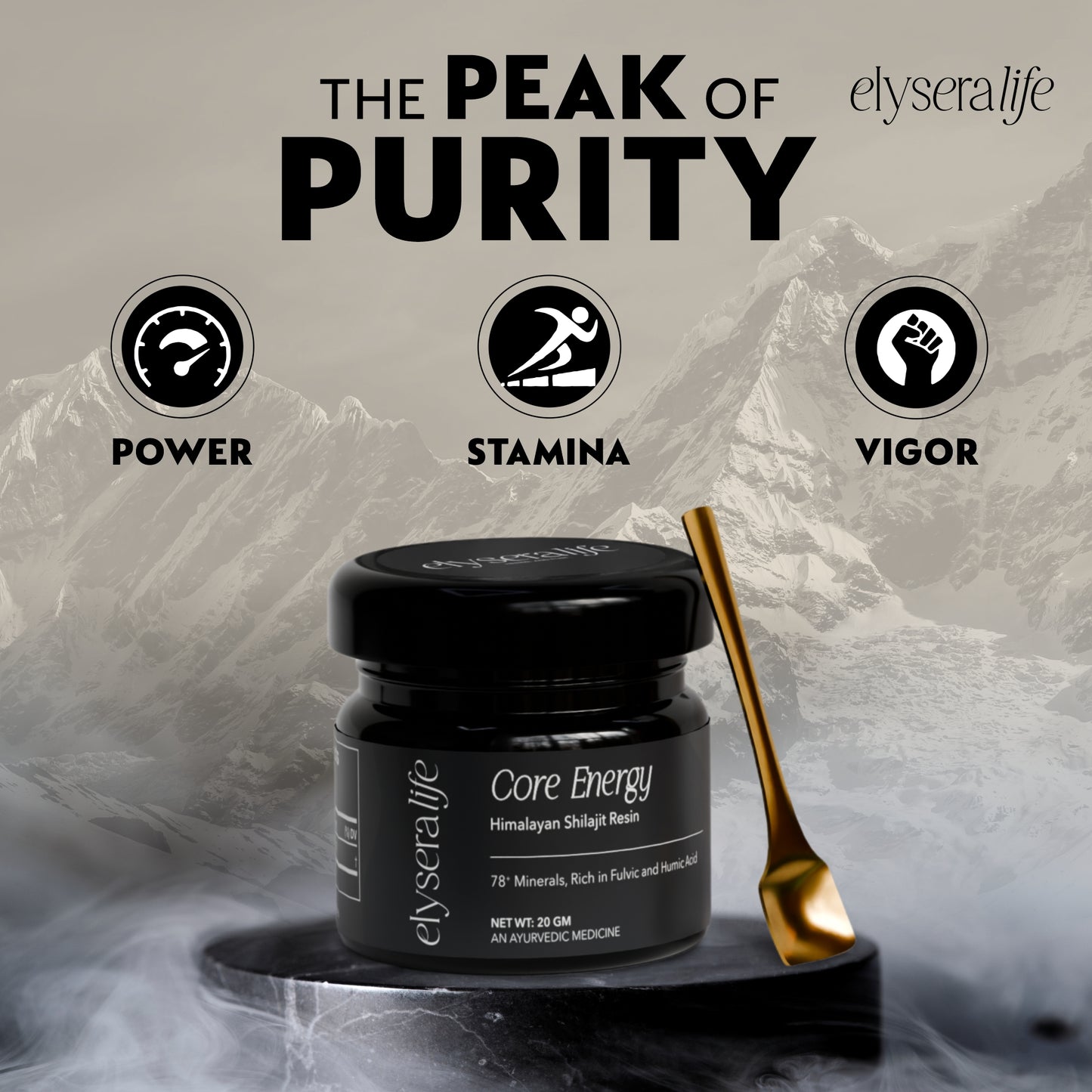 Core Energy Himalayan Shilajit Resin 20gm